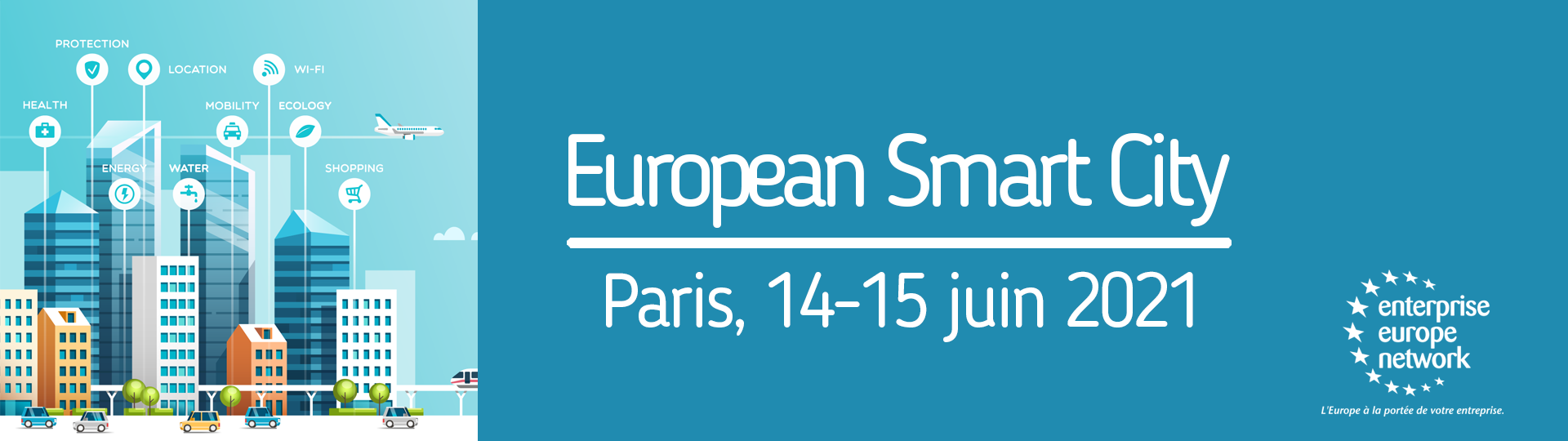 bannière European Smart City 2021 Paris