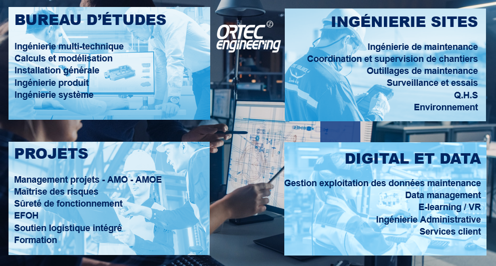 Bureau d'études - Projets - Ingénierie sites - Digital et Data
